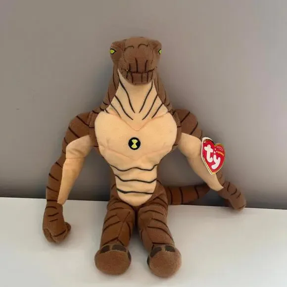 Toys Ty Beanie Baby Humongousaur From Ben Alien Force Inch